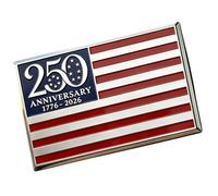 Emblema de metal con bandera estadounidense para coche, aniversario de 1776-2026, calcomanía de metal para camión, calcomanía patriótica 3D de bandera estadounidense para vehículo del 4 de julio