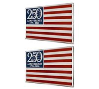 Emblema de metal con la bandera estadounidense para automóvil, calcomanía patriótica a prueba de óxido 1776-2026, de metal para automóvil, camioneta, SUV, RV, garaje, motocicletas, Día de la