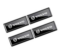 Emblema de Metal para Volvo S40 2000 2001 2002 2003 2004 2005 2006, Calcomanías, Decoración para Coches, Calcomanía Adhesiva Resistente A Rayones, 4 Piezas,Gunmetal