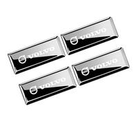 Emblema de Metal para Volvo S80 2000 2001 2002 2003 2004 2005 2006 2007 2008, Calcomanías, Decoración para Coches, Calcomanía Adhesiva Resistente A Rayones, 4 Piezas,Silver