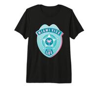 Emblema de Miami Vice For Life Camiseta Premium
