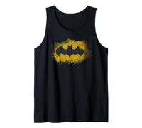 Emblema de Noche de héroe Amarillo con Logotipo de Batman Camiseta sin Mangas