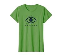 Emblema de observación de Estrellas de Ojo Celestial Sky Watcher Camiseta, Mujer, Hierba, 3XL