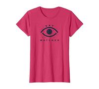 Emblema de observación de Estrellas de Ojo Celestial Sky Watcher Camiseta, Mujer, Rojo Jaspeado, XXL