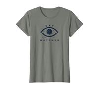 Emblema de observación de Estrellas de Ojo Celestial Sky Watcher Camiseta, Mujer, Verde Militar Jaspeado, XXL