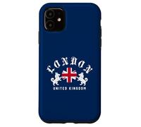 Emblema de Perro Corgi de la Bandera británica de Londres, Estilo clásico Carcasa para iPhone 11
