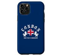 Emblema de Perro Corgi de la Bandera británica de Londres, Estilo clásico Carcasa para iPhone 11 Pro