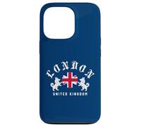 Emblema de Perro Corgi de la Bandera británica de Londres, Estilo clásico Carcasa para iPhone 13 Pro