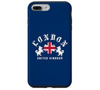 Emblema de Perro Corgi de la Bandera británica de Londres, Estilo clásico Carcasa para iPhone 7 Plus/8 Plus
