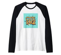 Emblema de Rabia Genial para un Aspecto Lindo y Dulce Camiseta Manga Raglan