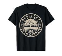 Emblema de Recuerdo de Viaje Beaufort Carolina del Sur Camiseta