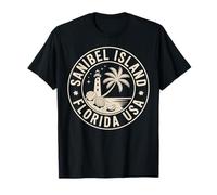 Emblema de Recuerdo de Viaje de la Isla Sanibel Florida Camiseta