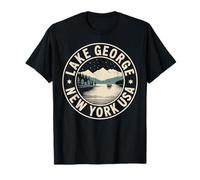 Emblema de Recuerdo de Viaje de Lake George New York Camiseta
