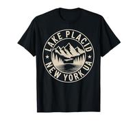Emblema de Recuerdo de Viaje de Lake Placid New York Camiseta