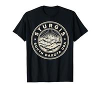 Emblema de Recuerdo de Viaje Sturgis Dakota del Sur Camiseta
