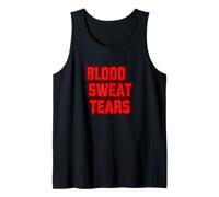 Emblema de Sangre roja, Sudor y lágrimas para niños y niñas Camiseta sin Mangas