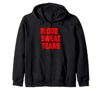 Emblema de Sangre roja, Sudor y lágrimas para niños y niñas Sudadera con Capucha