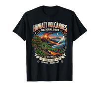 Emblema de Tierra de Fuego y Hielo del Parque Nacional de los Volcanes de Hawái Camiseta