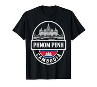 Emblema de Viaje de Phnom Penh Camboya Camiseta