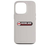 Emblema del Logotipo de la mandíbula de Alce - Moose Jaw Saskatchewan Canadá Carcasa para iPhone 13 Pro