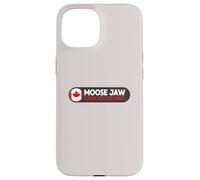 Emblema del Logotipo de la mandíbula de Alce - Moose Jaw Saskatchewan Canadá Carcasa para iPhone 15