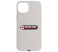 Emblema del Logotipo de la mandíbula de Alce - Moose Jaw Saskatchewan Canadá Carcasa para iPhone 15 Plus