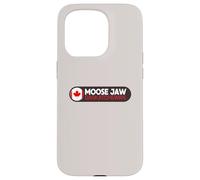 Emblema del Logotipo de la mandíbula de Alce - Moose Jaw Saskatchewan Canadá Carcasa para iPhone 15 Pro