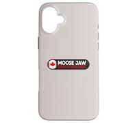 Emblema del Logotipo de la mandíbula de Alce - Moose Jaw Saskatchewan Canadá Carcasa para iPhone 16 Plus