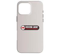 Emblema del Logotipo de la mandíbula de Alce - Moose Jaw Saskatchewan Canadá Carcasa para iPhone 16 Pro MAX