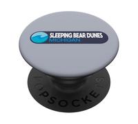 Emblema del Logotipo de Sleeping Bear Dunes National Lakeshore Michigan PopSockets PopGrip Adhesivo