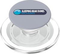 Emblema del Logotipo de Sleeping Bear Dunes National Lakeshore Michigan PopSockets PopGrip para MagSafe