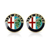 Emblema del Logotipo del Coche Insignia para Alfa Romeo Giulietta Spider Mito 147 156 159 166 GT Stelvio Giulia Dorato,74 mm,Insignia Logotipo Capó Delantero O Puerta del Maletero Pegatinas Logo