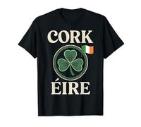 Emblema del orgullo irlandés de Cork Éire Travel City Camiseta