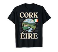 Emblema del orgullo irlandés de Cork Éire Travel City Camiseta