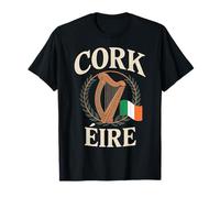 Emblema del orgullo irlandés de Cork Éire Travel City Camiseta