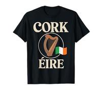 Emblema del orgullo irlandés de Cork Éire Travel City Camiseta