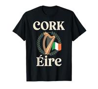 Emblema del orgullo irlandés de Cork Éire Travel City Camiseta