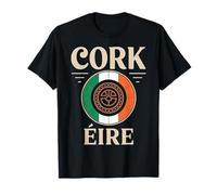 Emblema del orgullo irlandés de Cork Éire Travel City Camiseta