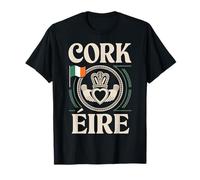 Emblema del orgullo irlandés de Cork Éire Travel City Camiseta