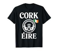 Emblema del orgullo irlandés de Cork Éire Travel City Camiseta