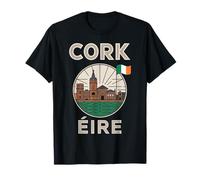 Emblema del orgullo irlandés de Cork Éire Travel City Camiseta