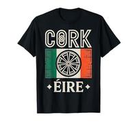 Emblema del orgullo irlandés de Cork Éire Travel City Camiseta