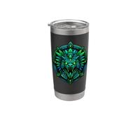 Emblema del templo brillante de la reliquia de la serpiente emplumada Vaso térmico de acero inoxidable de doble pared