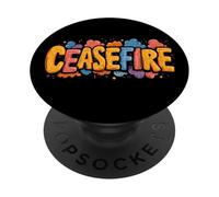 Emblema Divertido de discurso de Alto el Fuego PopSockets PopGrip Adhesivo