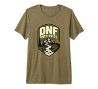 Emblema DNF with Pride Trail Running Race Camiseta Premium