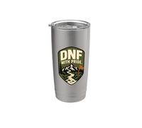 Emblema DNF With Pride Trail Running Race Vaso térmico de acero inoxidable de doble pared