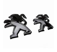 Emblema Escudo para Peugeot 2008 2020 2021 2022 2023,3D Logo Adhesivo para Capó Delantero Trasero Emblema/Emblema para Maletero para Carrocería Pegatinas