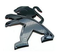 Emblema Escudo para Peugeot 2008,3D Logo Adhesivo para Capó Delantero Trasero Emblema/Emblema para Maletero para Carrocería Pegatinas,Black-1