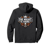 Emblema Espeluznante de Halloween The Night Is Young Sudadera con Capucha