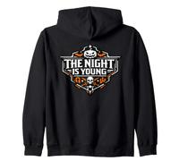 Emblema Espeluznante de Halloween The Night Is Young Sudadera con Capucha